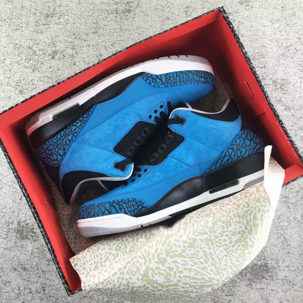 Authentic Air Jordan 3 Power Blue